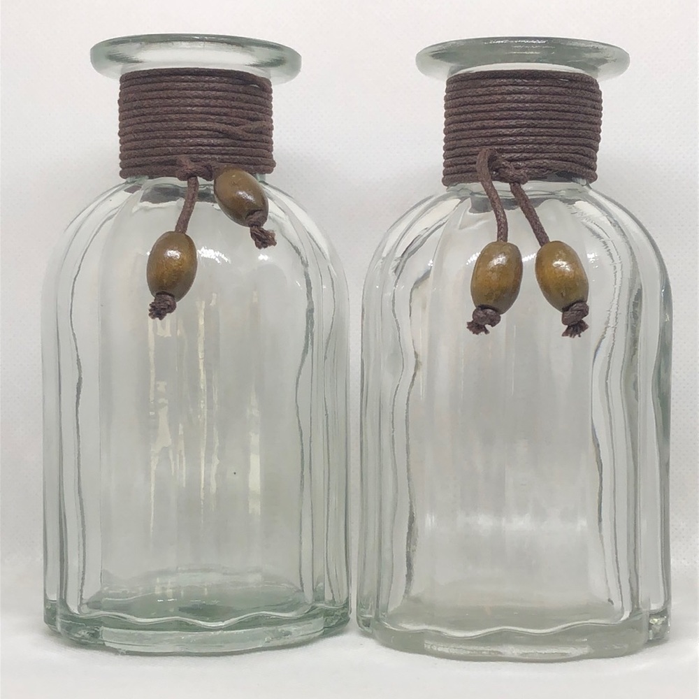 Pier 1 Diffusers Empty Reusable / Refillable Brown Rope with Tassels Like New